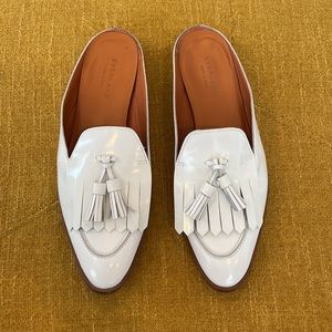 Everlane White Mules